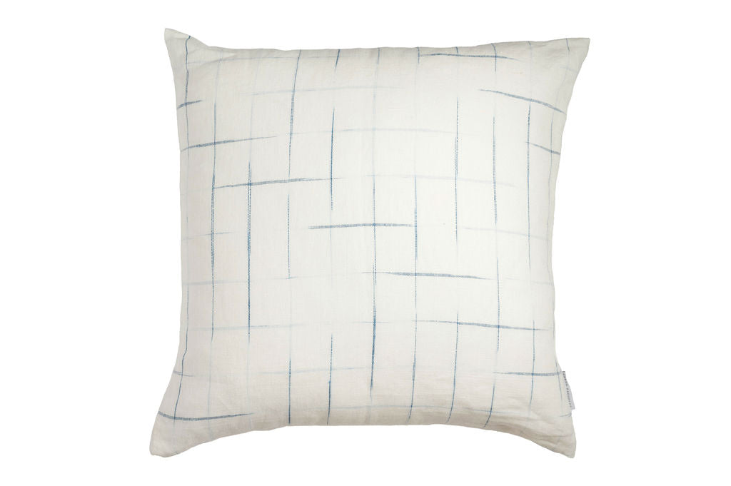 Check Indigo Pillow