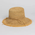 Load image into Gallery viewer, Packable Raffia Bucket Hat
