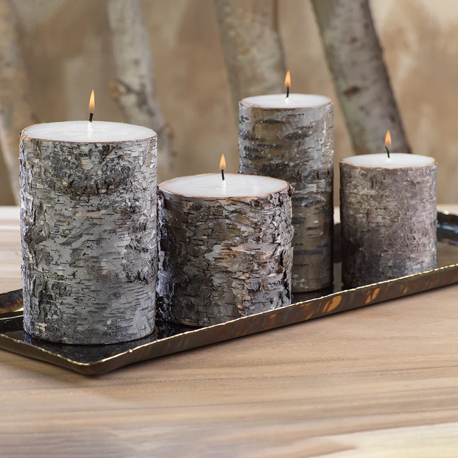 Birchwood Pillar Candle