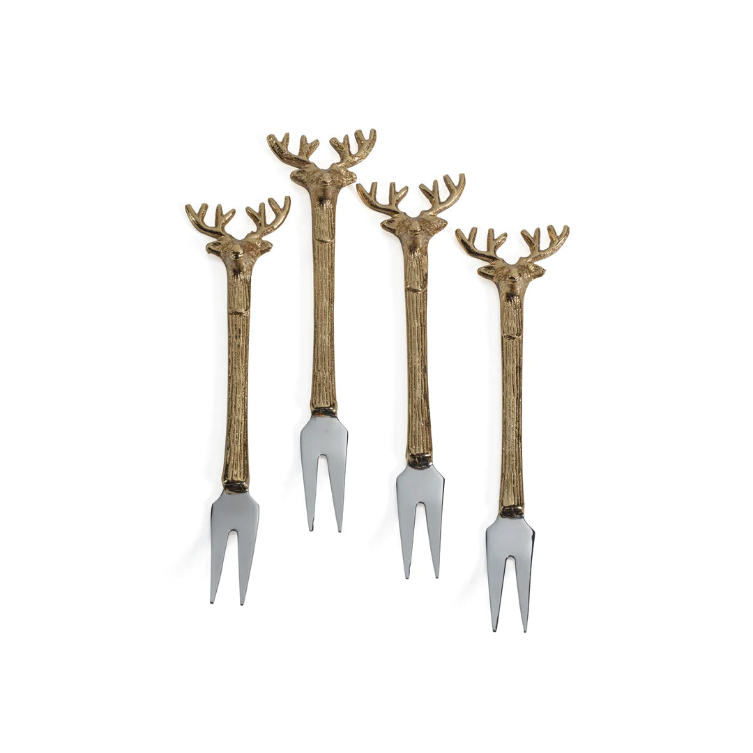 Stag's Head Cocktail Fork set