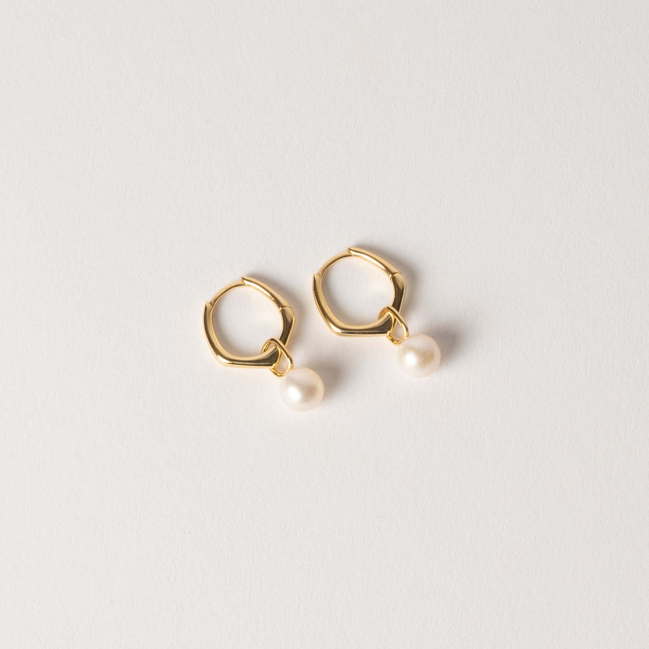 Pearl Hoop Earrings