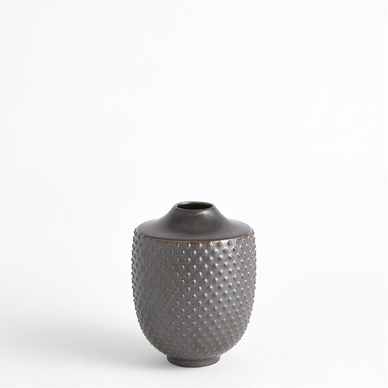 Gunmetal Dots Vase