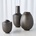 Load image into Gallery viewer, Gunmetal Dots Vase
