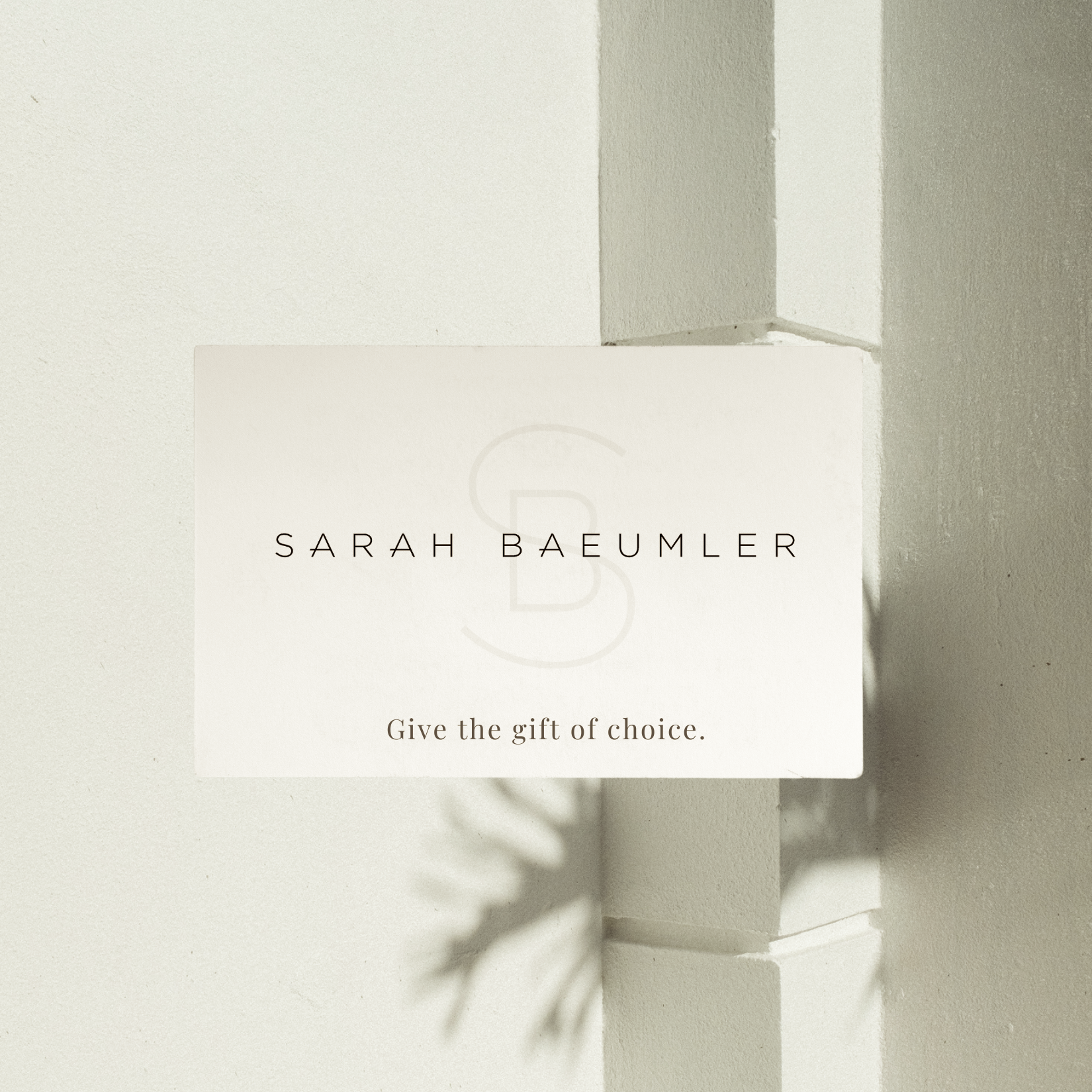 Sarah Baeumler Gift Card