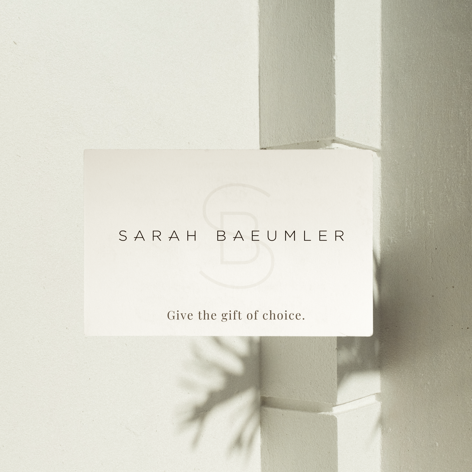 Carte cadeau Sarah Baeumler