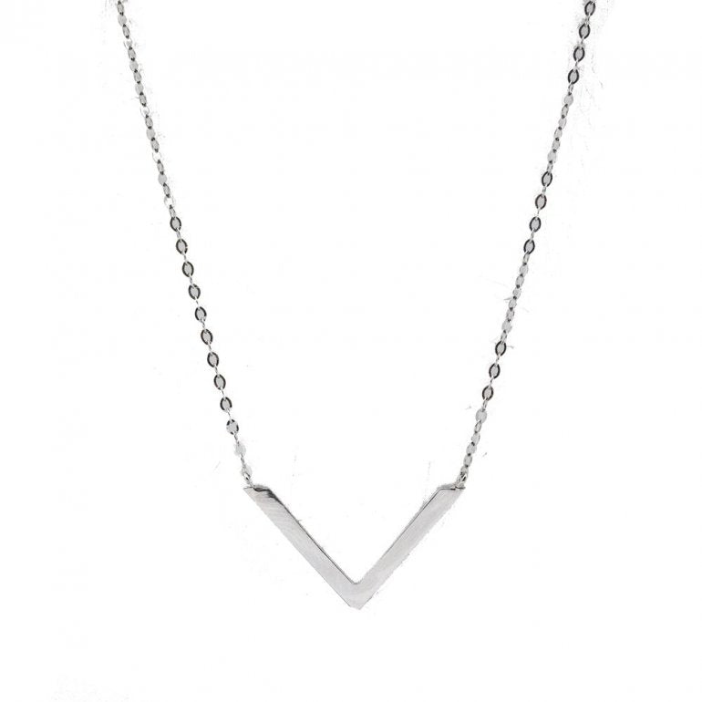 Plain white 2025 gold necklace